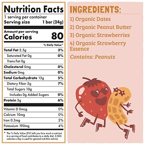 Skout Organic Skout Organic Peanut Butter Lovers Real Food Bars for Kids (36 Pack) | Organic Snacks for Kids | Plant-Based Nutrition, No Refined Sugar | Vegan | Gluten, Dairy, Grain, Peanut, Tree Nut & Soy Free