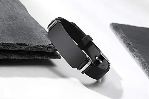 ZKXXJ ZKXXJ Medical Alert ID Bracelets for Men Women Anaphylaxis - Silicone Adjustable Wristband Sos Emergency Identification Bracelet,ICE Health Alert Allergy Awareness Jewelry