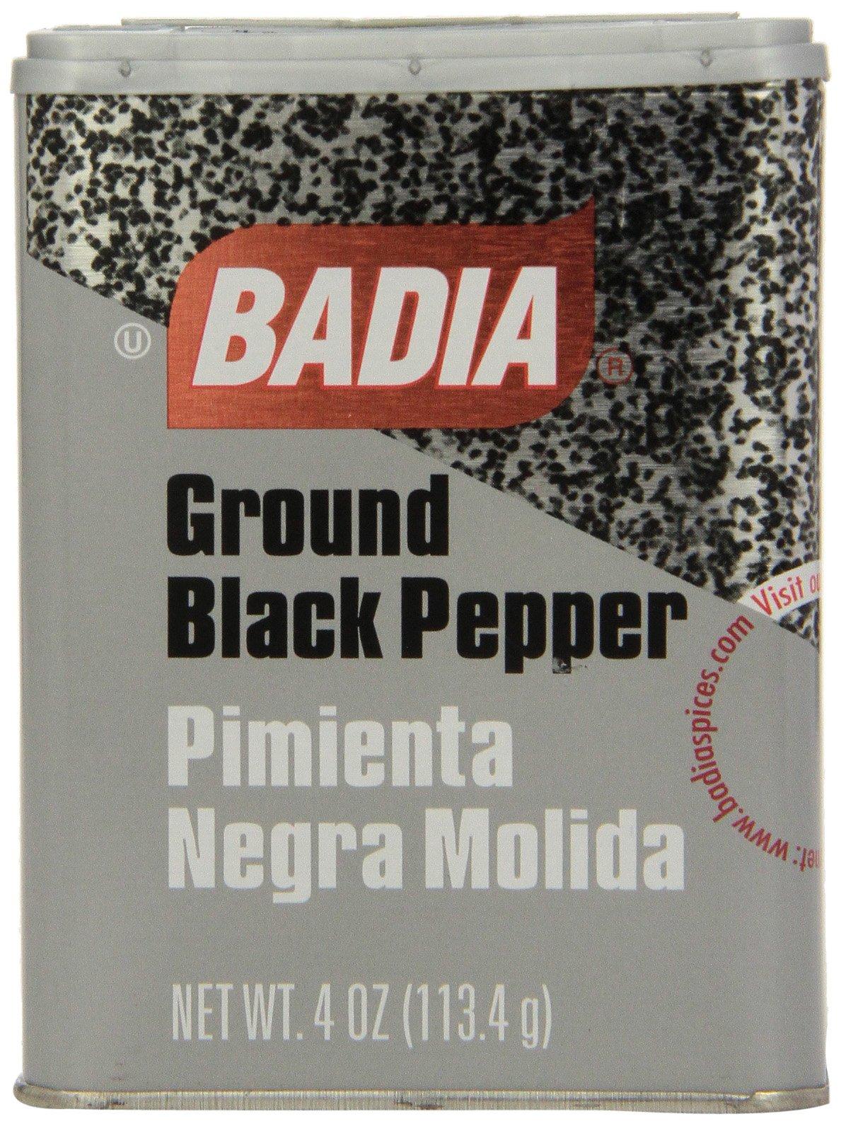 Badia Badia Black Pepper Ground Can, 4-ounces (Pack of6)