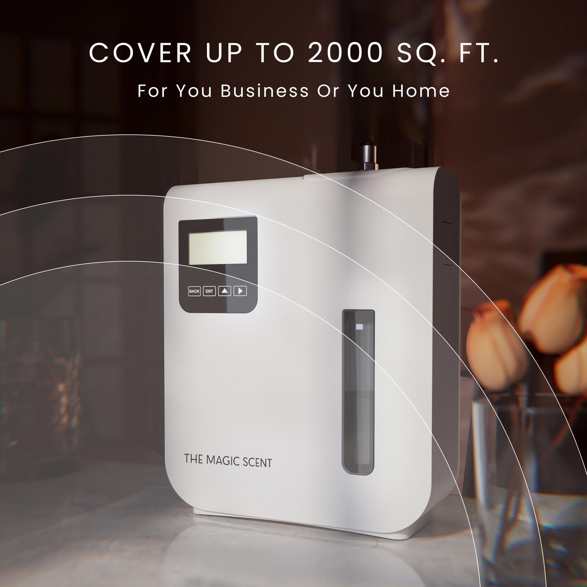 THE MAGIC SCENT The Magic Scent Diffuser, Scent Air Machine for Home, Hotels & Commercial Use, HVAC or Portable Nebulizing Diffuser - Large Room Waterless Scent Machine - Aroma Oil Included