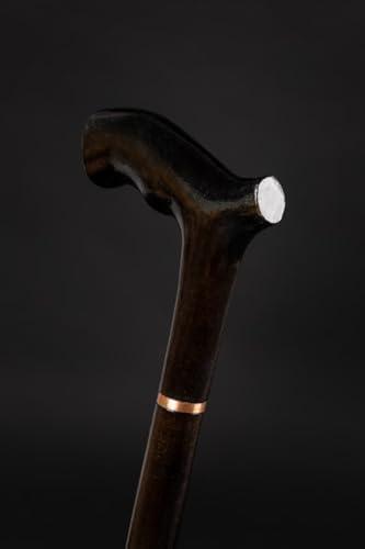 SHAIMPERIAL SHAIMPERIAL Handmade Ergonomic Wooden Walking Cane for Men and Women Fancy Gift Classic Derby Walking Handmade Exotic Wood Walking Cane Vintage Walking Cane Gift for Christmas,