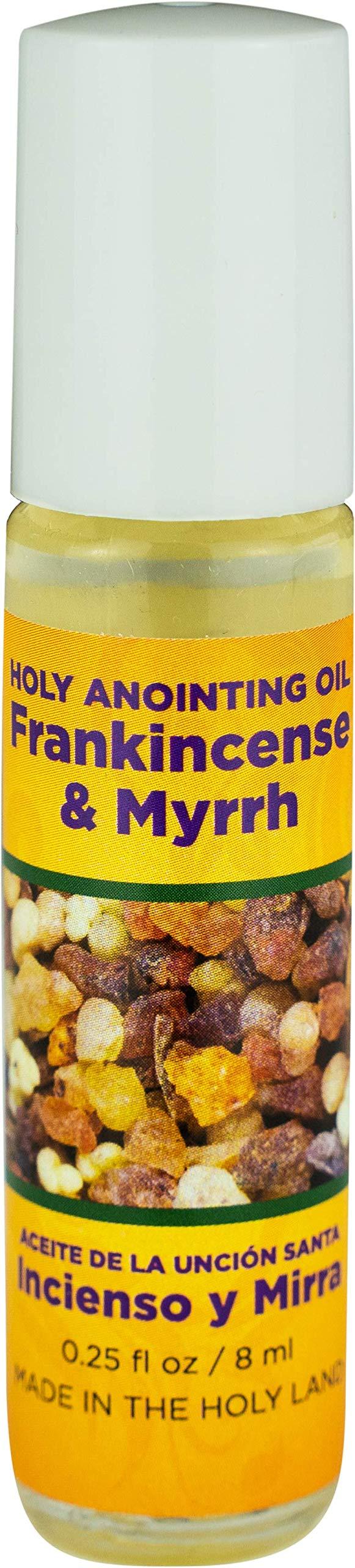 TREE OF LIFE REV. 22:14 Frankincense & Myrrh Holy Land Anointing Oils from Israel, Bulk Set of 6 Bottles, 1/4 oz Each, Made in Jerusalem from Local Herbs and Essences, Gift for Pastors & Priests, Aceite de Incienso y Mirra