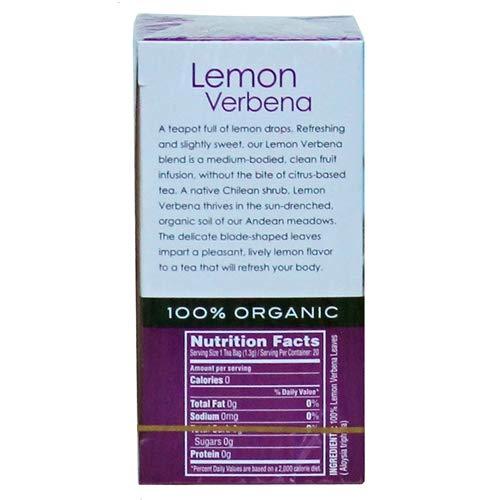 Garden of the Andes Garden of the Andes Herbal Organic Decaf Lemon Verbena Hot Tea Bags, 0.9 oz, 20 Tea BagCount