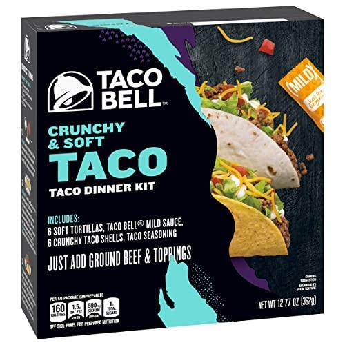 Taco Bell Taco Bell Crunchy & Soft Taco Dinner Kit, 12.77 oz Box (Pack of 10)