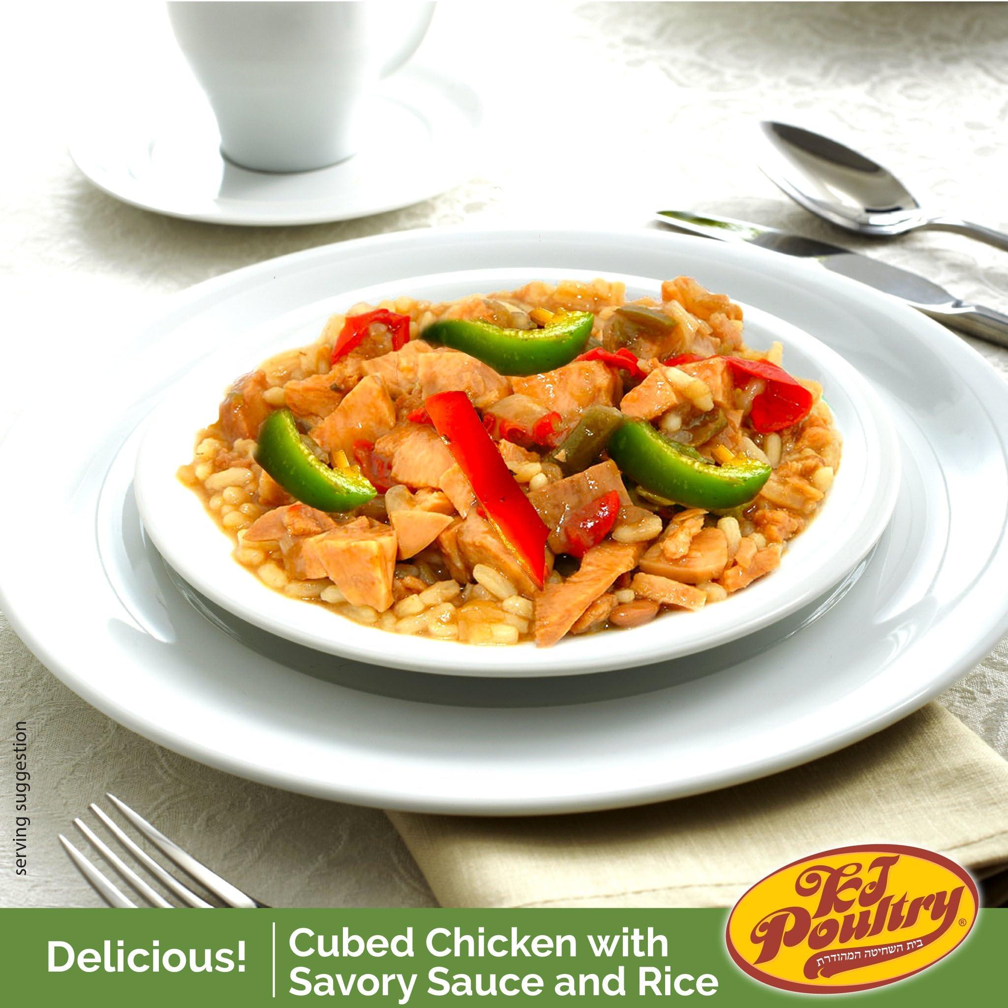 KJ Poultry KJ Poultry Kosher Ready Meals - Chicken Chow Mein, MRE Meat Meals Ready to Eat, Gluten Free (6 Pack) Prepared Entree Fully Cooked, Shelf Stable Microwave Dinner Travel Military Camping Survival