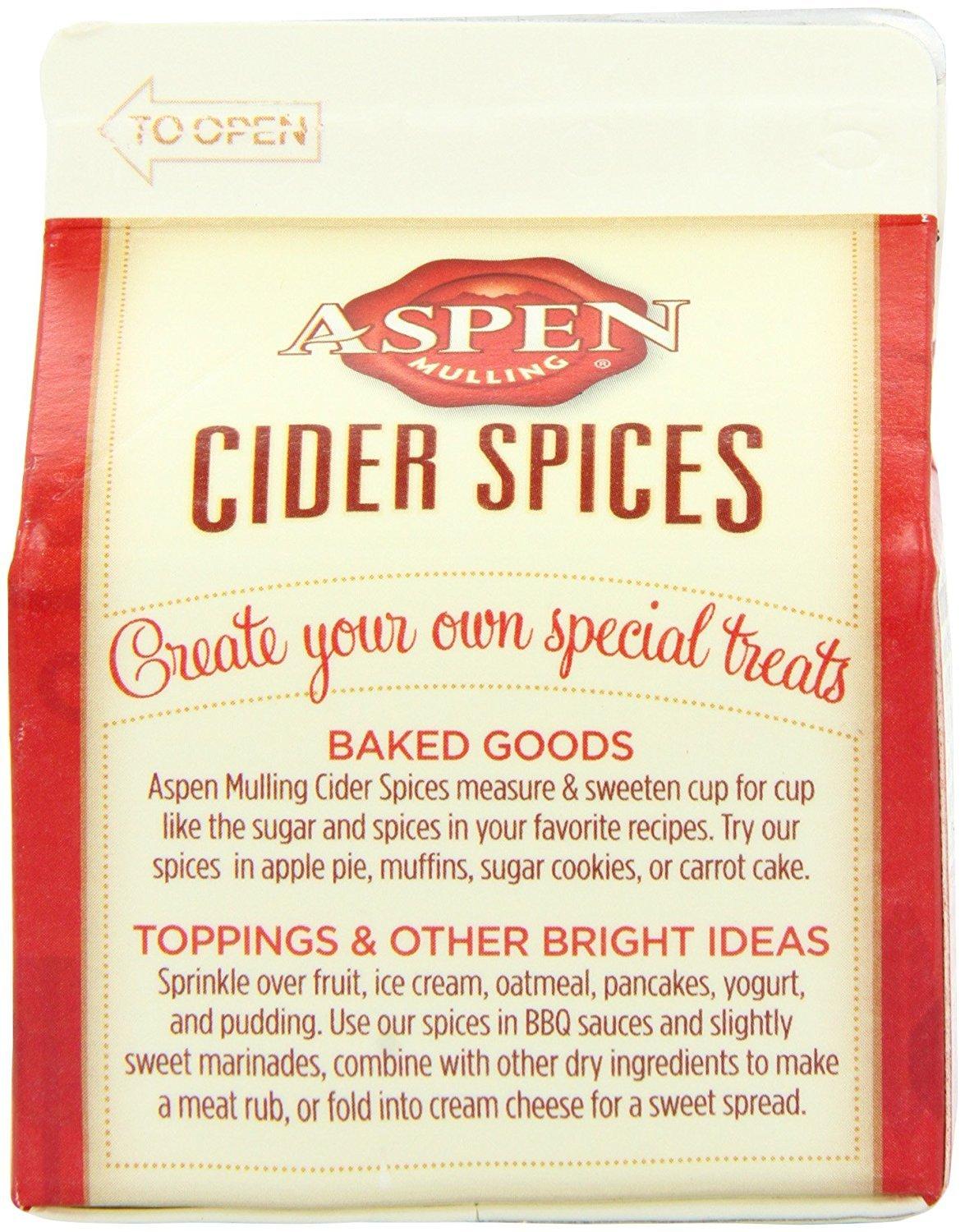 ASPEN MULLING Aspen Mulling Cider Spices, Original Blend, 5.65-Ounce Carton