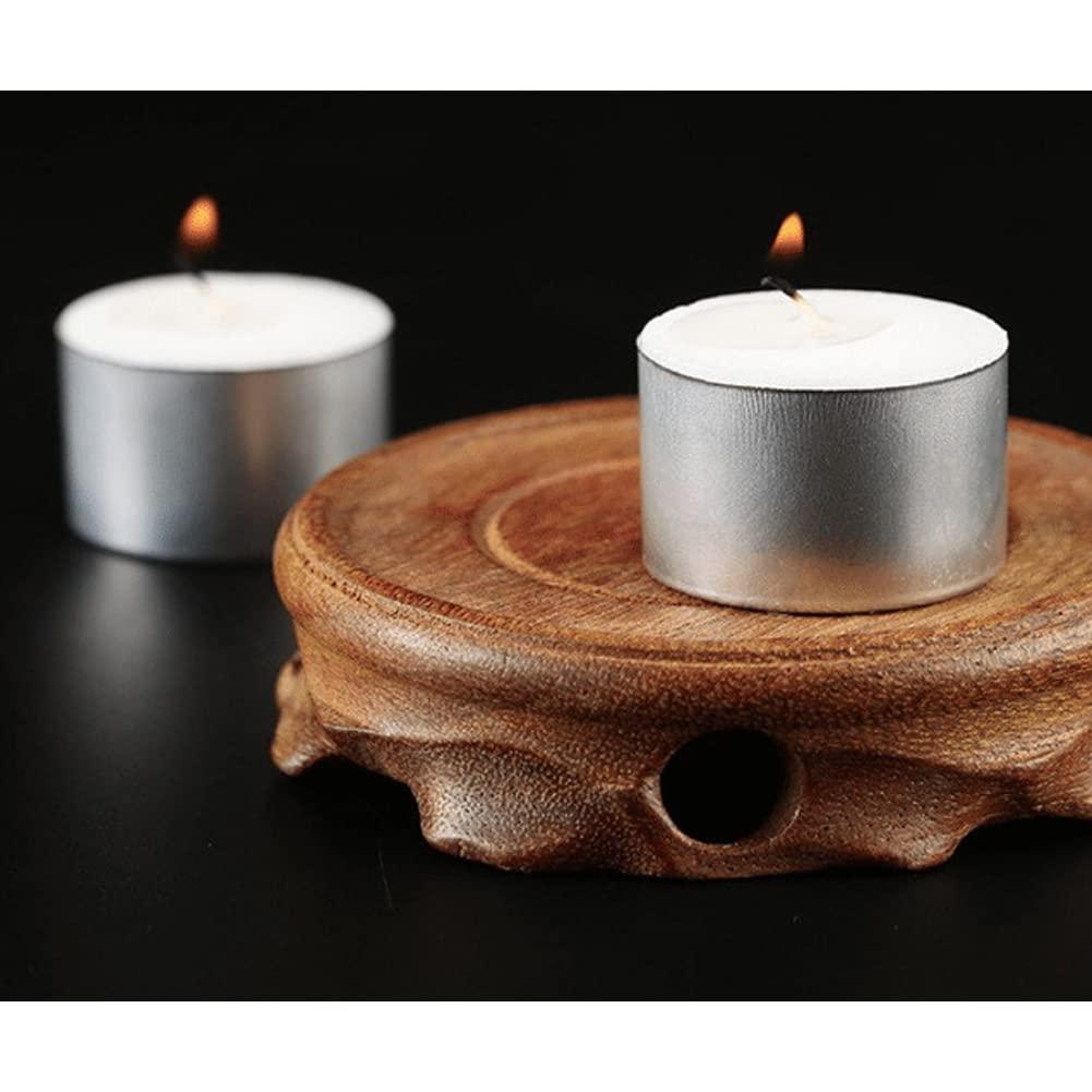 Magik Magik 100-200 Pc Tea Light Candle 4h Long Lasting Natural Palm Oil White Unscented (100 Pack)