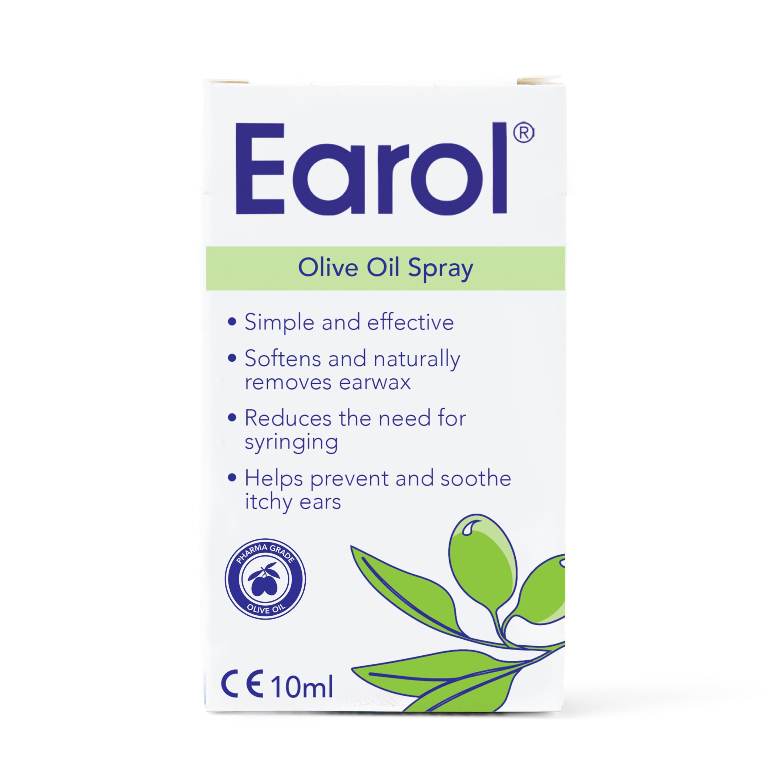 Earol Earol Olive Oil Natural Ear Wax Softener Naturally Removing Effective Spray