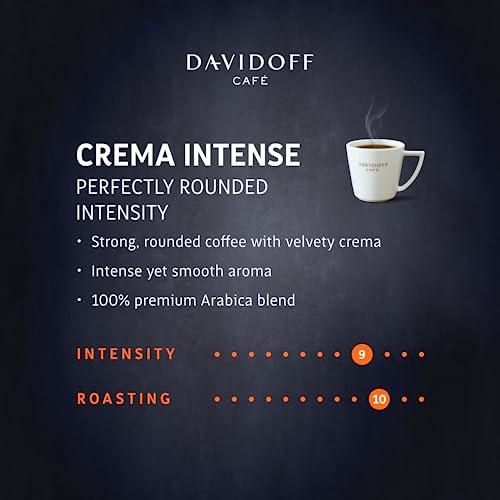 DAVIDOFF DAVIDOFF Crema Intense Instant Coffee - Smooth and Rounded - Full-body. Delicate Aroma and Elegant Acidity - 100% Arabica Beans - 9/12 Intensity. 10/12 Roasting. 4/12 Acidity - 2 x 3.17 oz