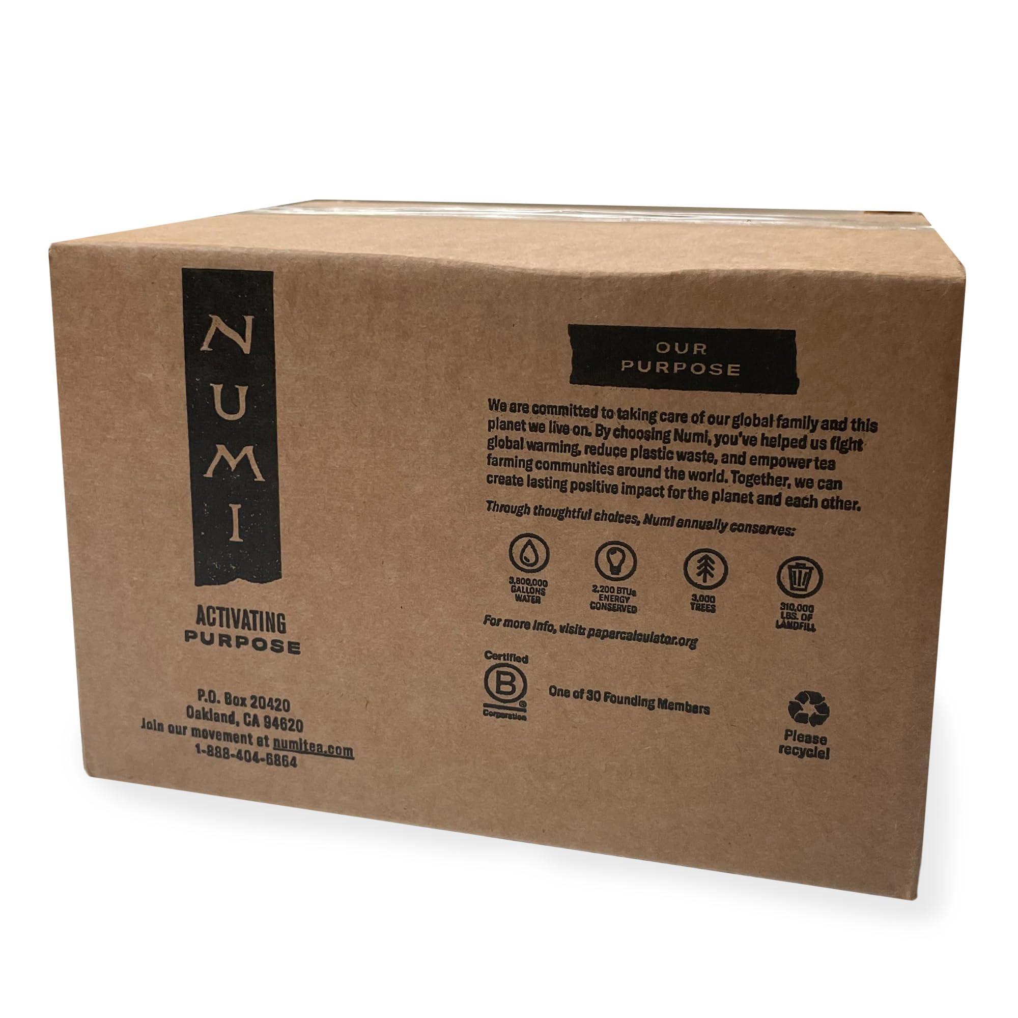 Numi Numi Organic Chinese Breakfast Tea, 100 Tea Bags, Full Bodied Yunnan Black Tea, Malty & Floral, Caffeinated