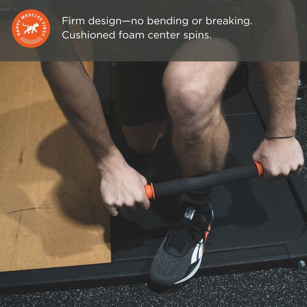 Tiger Tail Tiger Tail 18in Massage Stick Portable Roller, Handheld, Deep Tissue Foam Roller, Body Massage and Myofascial Release Tool for Legs, Neck, Calves, Thighs, Shins & Back, The Original 18, Made in USA