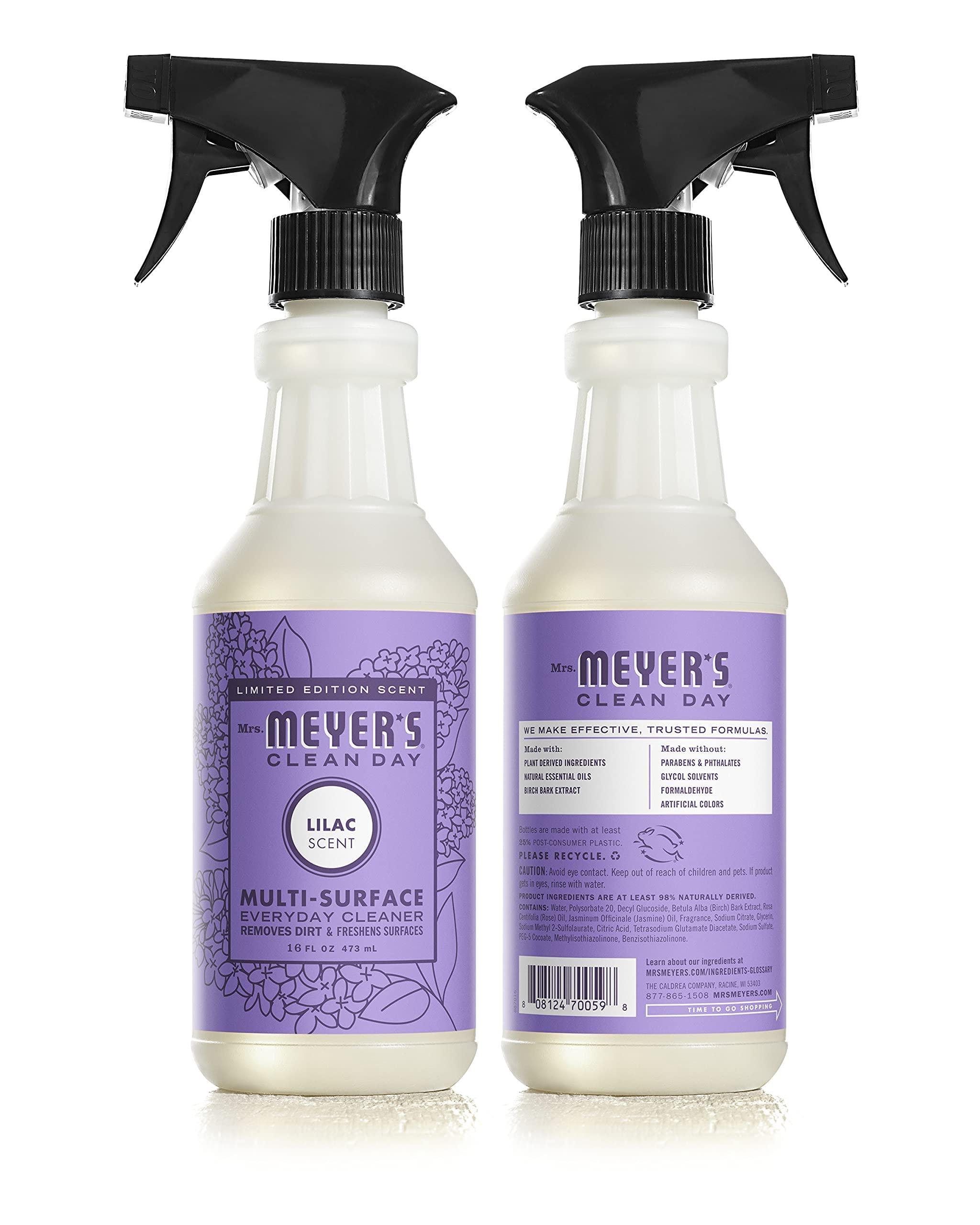 MRS. MEYER\'S CLEAN DAY Mrs. Meyer\'s Kitchen Set, Dish Soap, Hand Soap, and Multi-Surface Cleaner, 3 CT (Lilac)