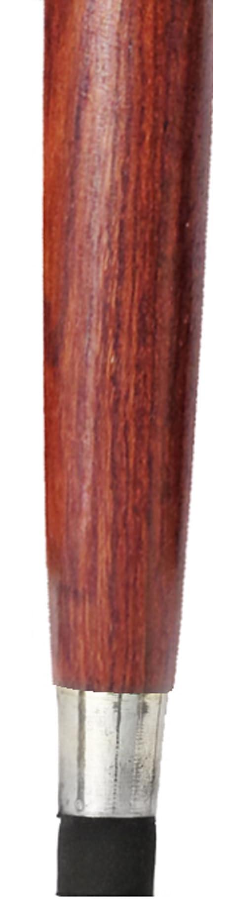 Stark Export House Walking Cane Rosewood Designer Wooden Walking Stick with Nickel Brass Handle Gift for Men and Women 37 inch Brown HQMR