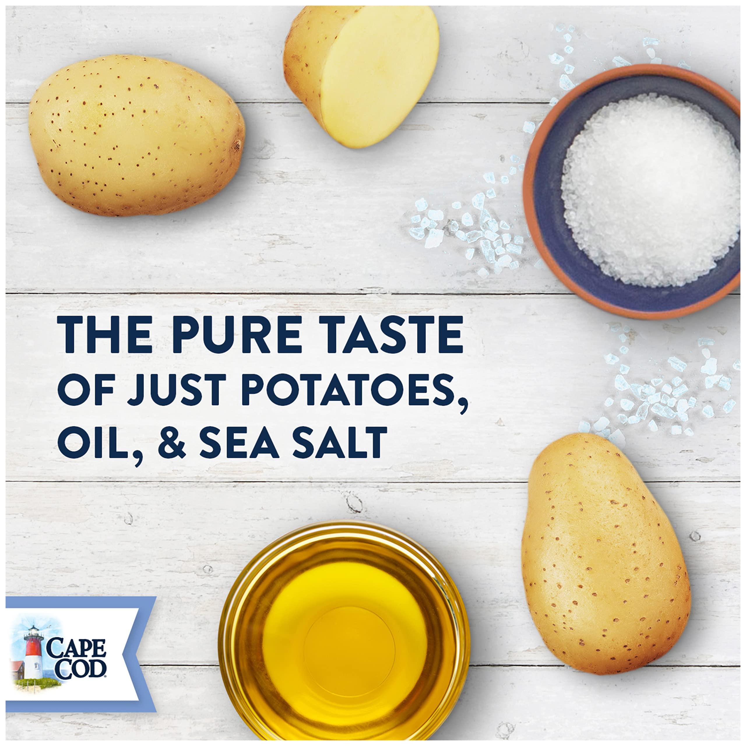 Cape Cod Cape Cod Potato Chips, Less Fat Original Kettle Chips, 8 Oz