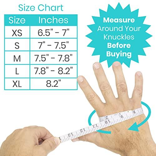 Vive Vive Compression Arthritis Gloves - Comfortable Fit for Men and Women - Full Finger Support for Rheumatoid, Osteoarthritis, Hand Pain, Arthritic Joint Symptom Relief - FSA/HSA Eligible