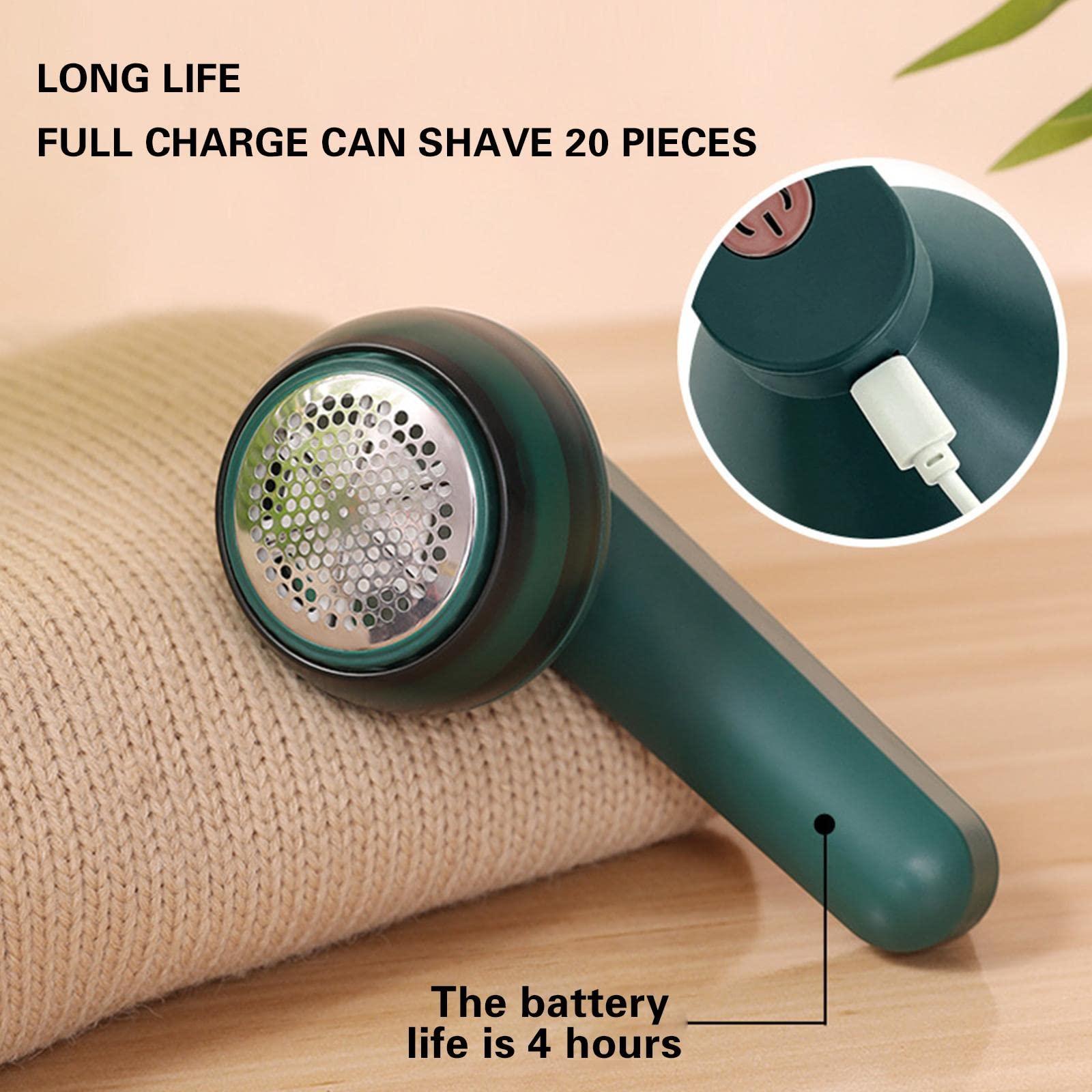 Nosbei Lintlix Fabric Shaver, Lintlix Lint Remover, Semysa Smart Lint Remover, Terrain Hill Electric Lint Remover Rechargeable, Splendiday Fabric Shaver Fuzz Remover, Lint Remover for Clothes (Green+White)