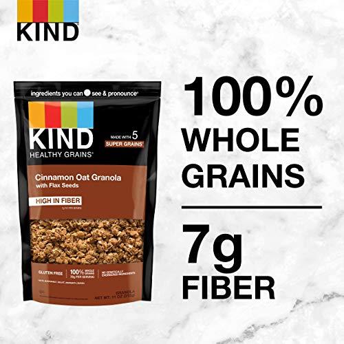 KIND KIND Healthy Grains Clusters, Cinnamon Oat Granola With Flax Seeds, Healthy Snacks, Gluten Free, 1 Count