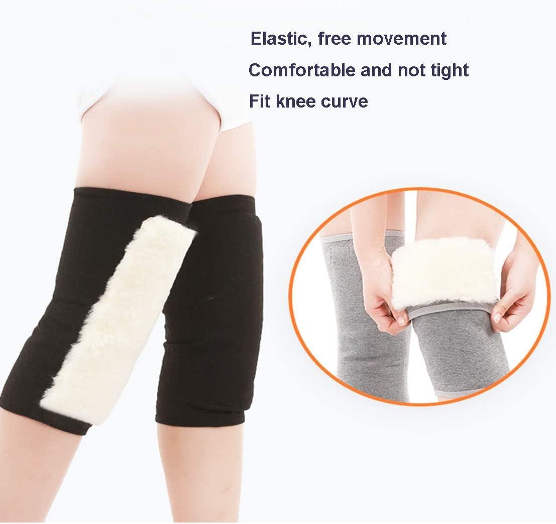 PENINSULA LOVE Thermal Knee Warmers Plush Warm Knee Sleeves Brace Winter Stretchy Knee Pads Wrap for Arthritis Tendonitis Joint Pain Relief