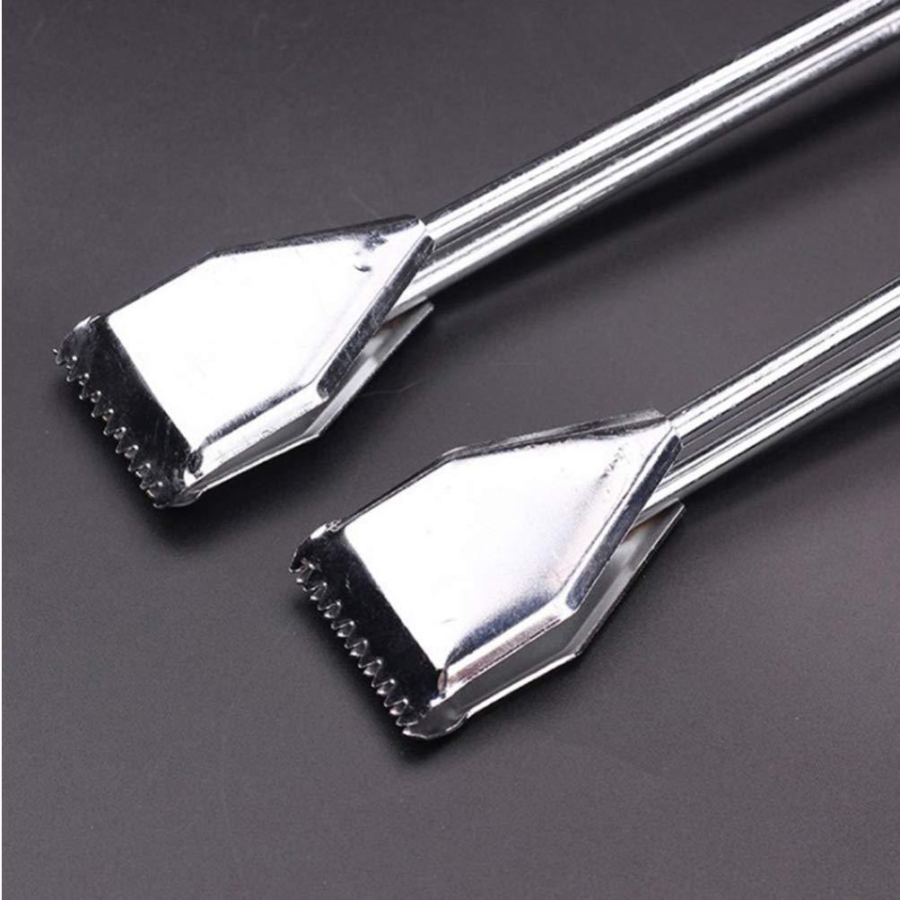 Hemoton Hemoton 2PCS rubbish picker reacher grabber folding firewood tongs folding litter picker trash picking tool handheld grabber garbage clip grill gripedge tools pick up tool barbecue fetcher