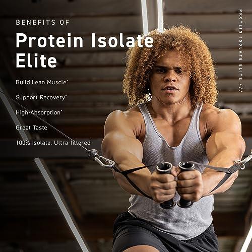 Kaged Kaged Protein Powder Elite: 100% Isolate Blend Whey, Casein, and Milk Protein Blend for Recovery and Muscle Building | Chocolate | 2lbs