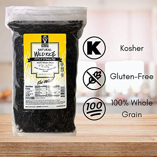 Goose Valley Goose Valley Natural Wild Rice - Family Reserve 5 lbs (Pack of 2) - Variety of Jumbo High Fiber and High Protein Whole Grain Rice for Healthy Heart