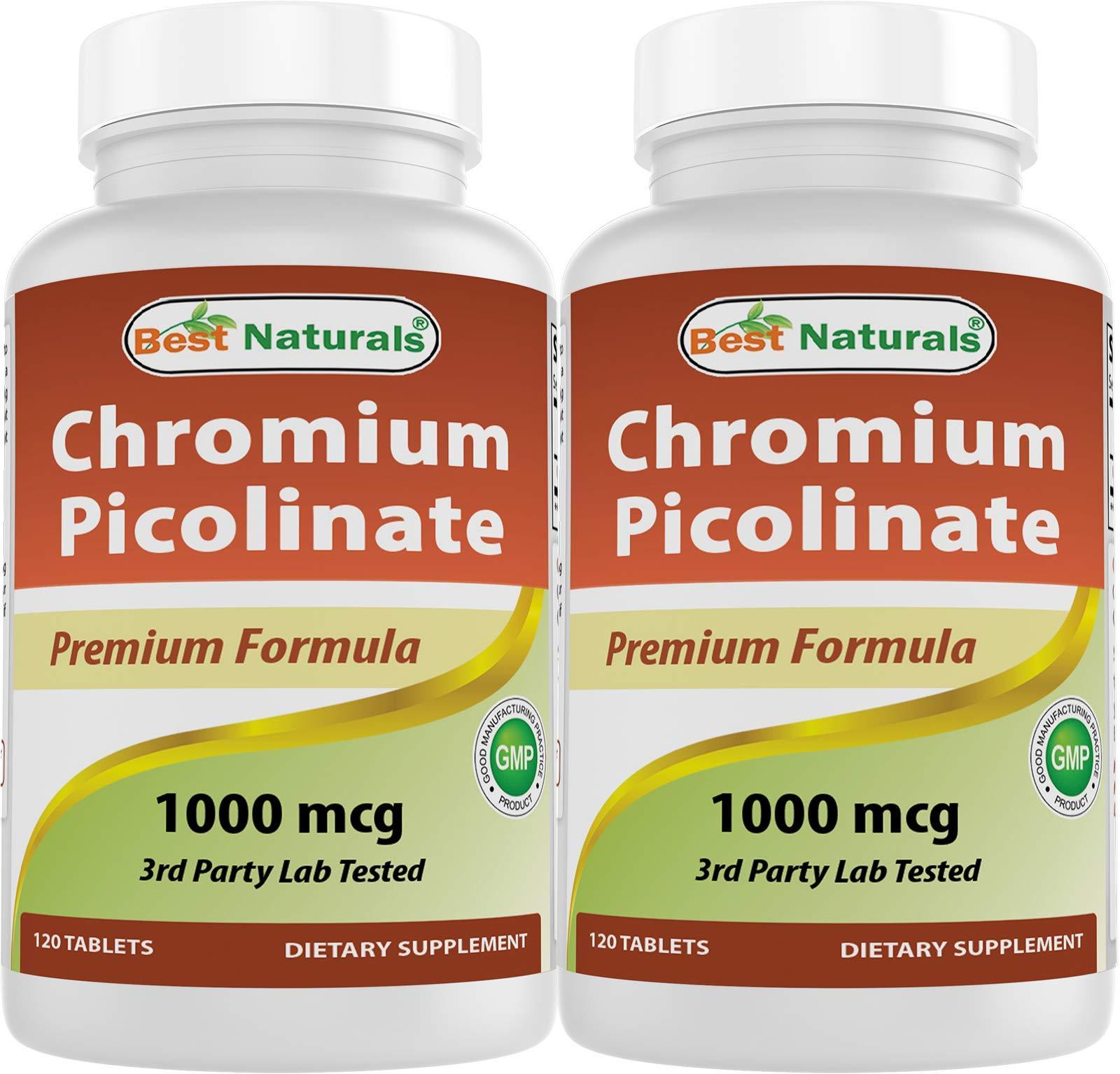 Best Naturals Best Naturals Chromium Picolinate 1000 mcg 120 Tablets (120 Count (Pack of 2))