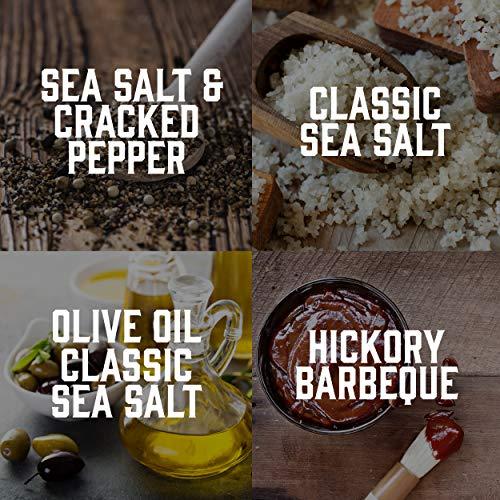 Boulder Canyon Boulder Canyon Kettle Style Potato Chips Variety Pack, 24 Count, Assorted 1.5oz. Bags, Olive Oil Classic Sea salt, Hickory BBQ, Sea Salt & Cracked Pepper, Classic Sea salt