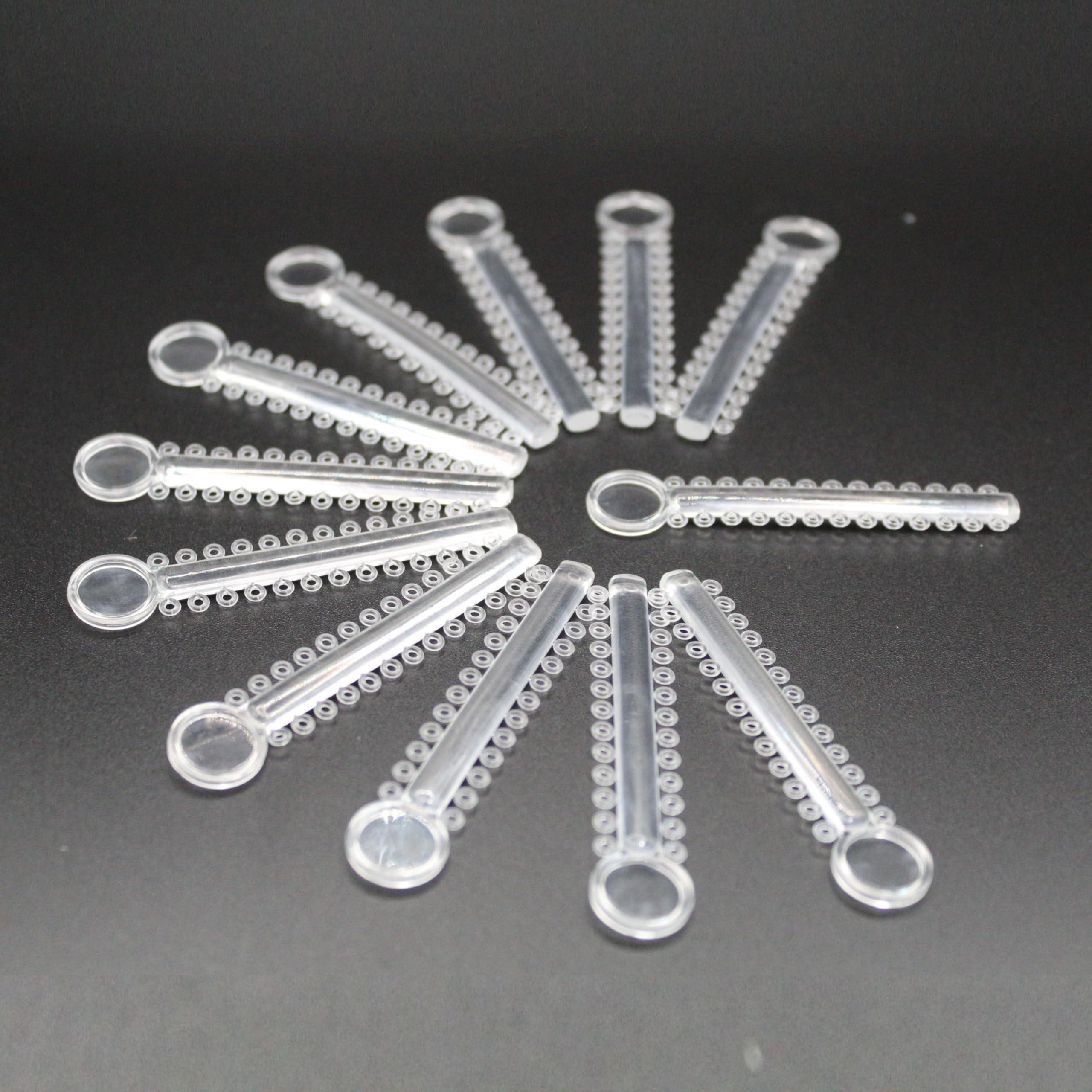 Generic 1040 O-Rings - Orthodontic Elastomeric Ligature Ties for Braces. Elastic O-Ring Rubber Bands for Orthodontic Brackets. (Clear)