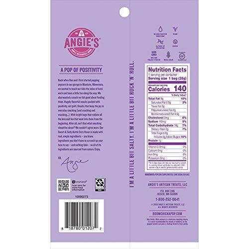 Angie’s BOOMCHICKAPOP Angie's BOOMCHICKAPOP Sweet & Salty Kettle Corn Popcorn, 1 oz (Packaging May Vary)
