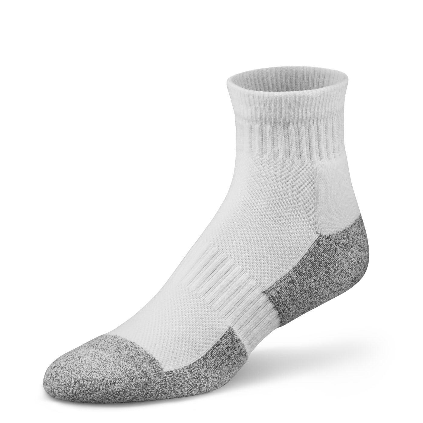 Dr. Comfort Dr. Comfort Diabetic Ankle Socks-Unisex, White, Large