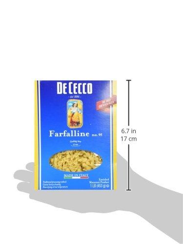 De Cecco De Cecco Semolina Pasta, Farfalline No.95, 1 LB (Pack of 4)