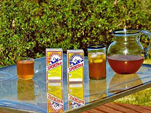SPORTEA SPORTea Iced | Decaf Energy Drink with Green & Black Tea, Vitamins, Minerals, Electrolytes, Yerba Mate, Siberian Ginseng | 7 Cold Brew Tea Bags | Healthy, Easy | 2 Pack