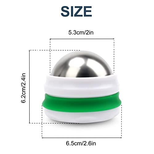 AHIER AHIER Cold Massage Roller Ball, Cold Therapy Relief, Free Rolling Removable Gel Ball Deep Tissue Massage Pain Relief, Great Tool for Back/Neck Pain, Muscles Recovery and Inflammation