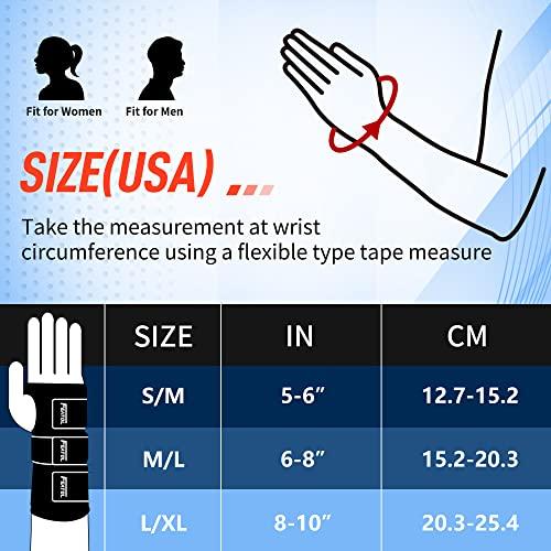 FEATOL FEATOL Carpal Tunnel Wrist Brace | Night Sleep Support Brace, Removable Metal Wrist Splint- Hot/Ice Pack, Left Hand, Small/Medium, Adjustable Hand Brace for Men, Women, Relieve and Treat Wrist Pain