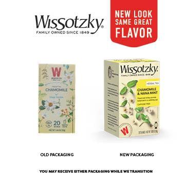 Wissotzky Tea Wissotzky Chamomile Tea with Nana Mint, Herbal Tea, 20 Tea Bags | Caffeine Free | Soothing Blend | Sleep Support