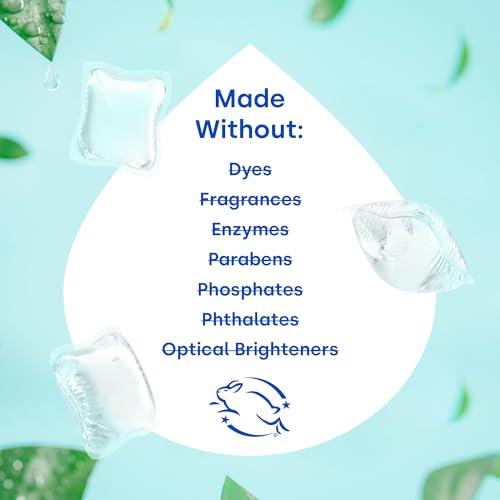 dropps Dropps Sensitive Skin Laundry Detergent Pods, Unscented (64 Tablets) - Dermatologist Tested Laundry Pods - HE Compatible Laundry Supplies for Clean Clothes, Vegan & Dye-Free