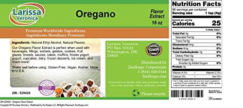 Larissa Veronica Oregano Flavor Extract (16 oz, ZIN: 529420)