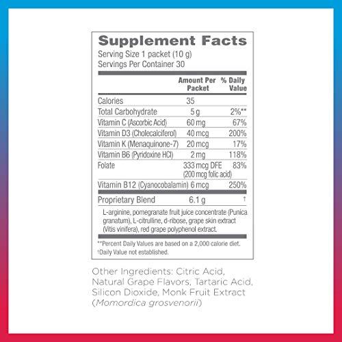 Synergy Worldwide Synergy ProArgi-9 Plus L-Arginine Complexer Dietary Supplement - Grape - 30 Packets