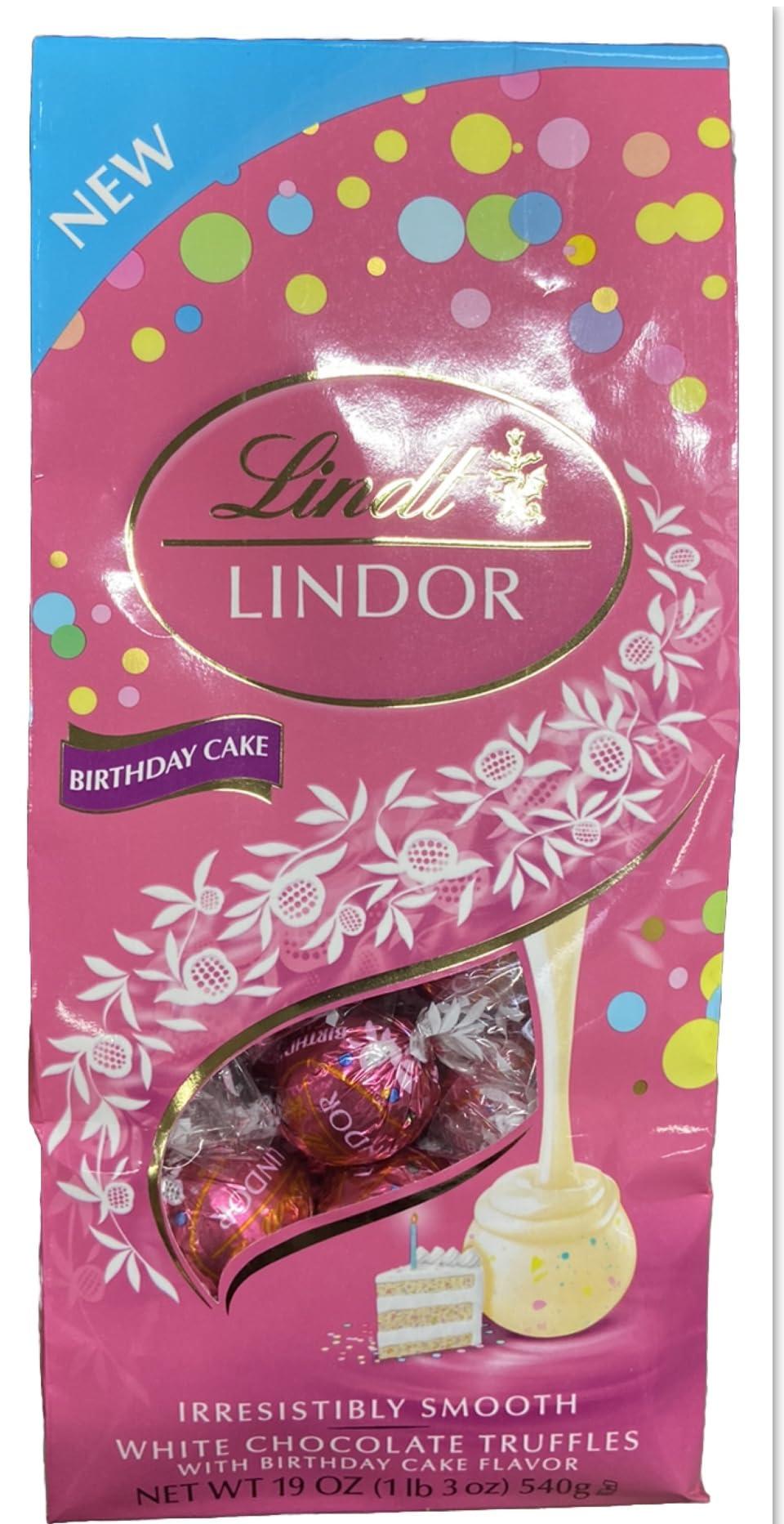 Lindt Lindt Lindor White Chocolate Truffles with Birthday Cake Flavor - 19 oz