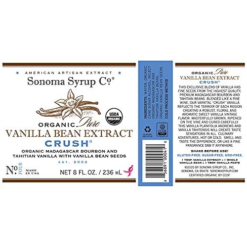 Sonoma Syrup Co Sonoma Syrup Co Organic Pure Vanilla Bean Extract "Crush", 8 oz