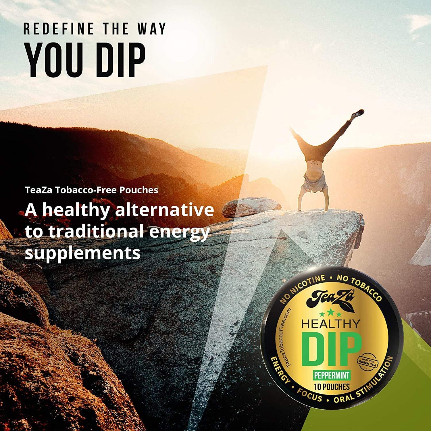 TEAZA HERBAL ENERGY POUCH TeaZA Energy Variety Pack - Flavored Pouches (8 Pack)