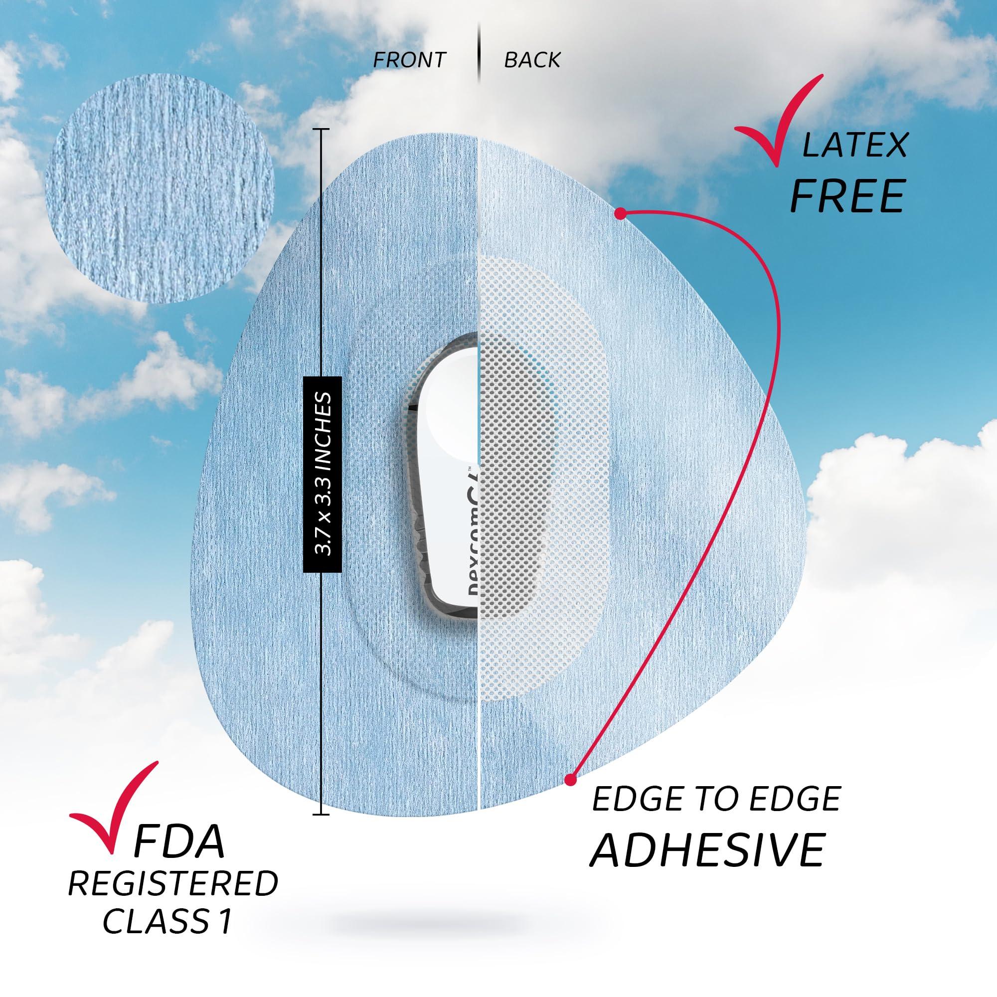 NOT JUST A PATCH Not Just A Patch Air (20 Pack) - CGM Dexcom G6 Adhesive Patches with Hole -Thin, Strong and Light, 14 Day Adhesion, Durable Skin Grip Dexcom Patches G6 Sensor Protectors in Multicolor