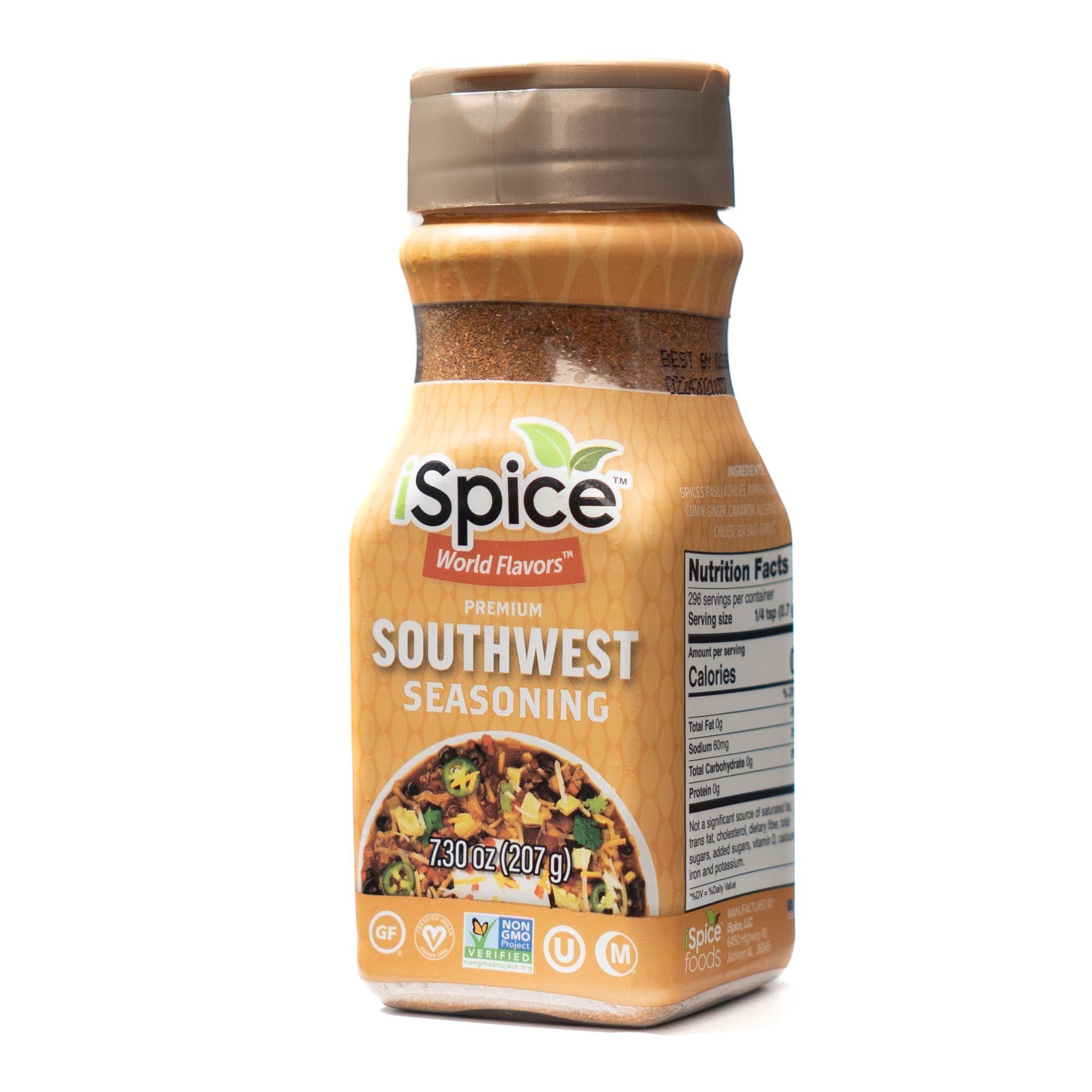 iSpice iSpice - SOUTHWEST SEASONING World Flavor Super Spice Blend | All Natural | Ready to use as is | No preparation is necessary