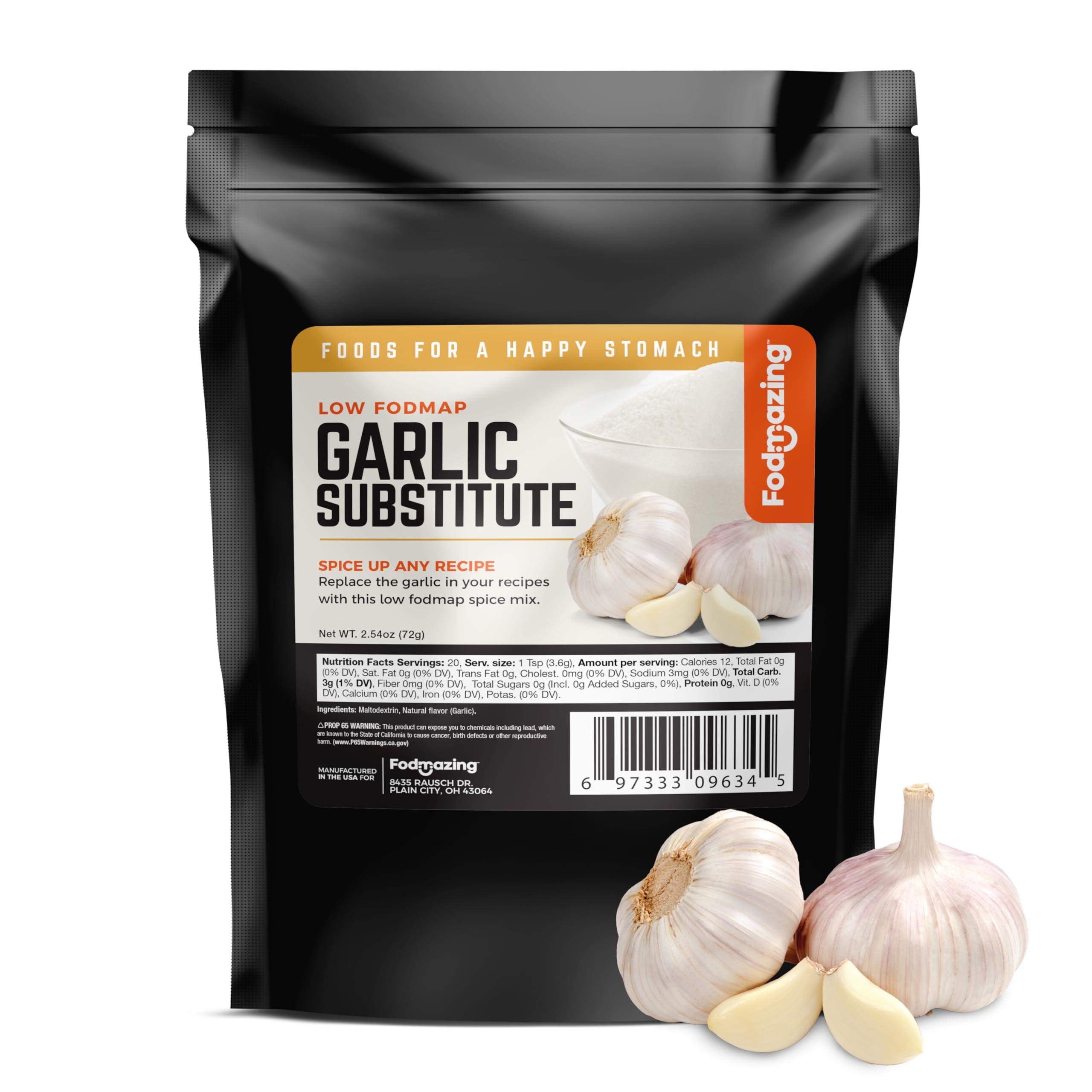Fodmazing Fodmazing Garlic Replacer Substitute, Low FodMap Garlic Replacement, IBS Friendly, Non-GMO, Fat-Free, Great for Meals and Snacks (20 Servings)