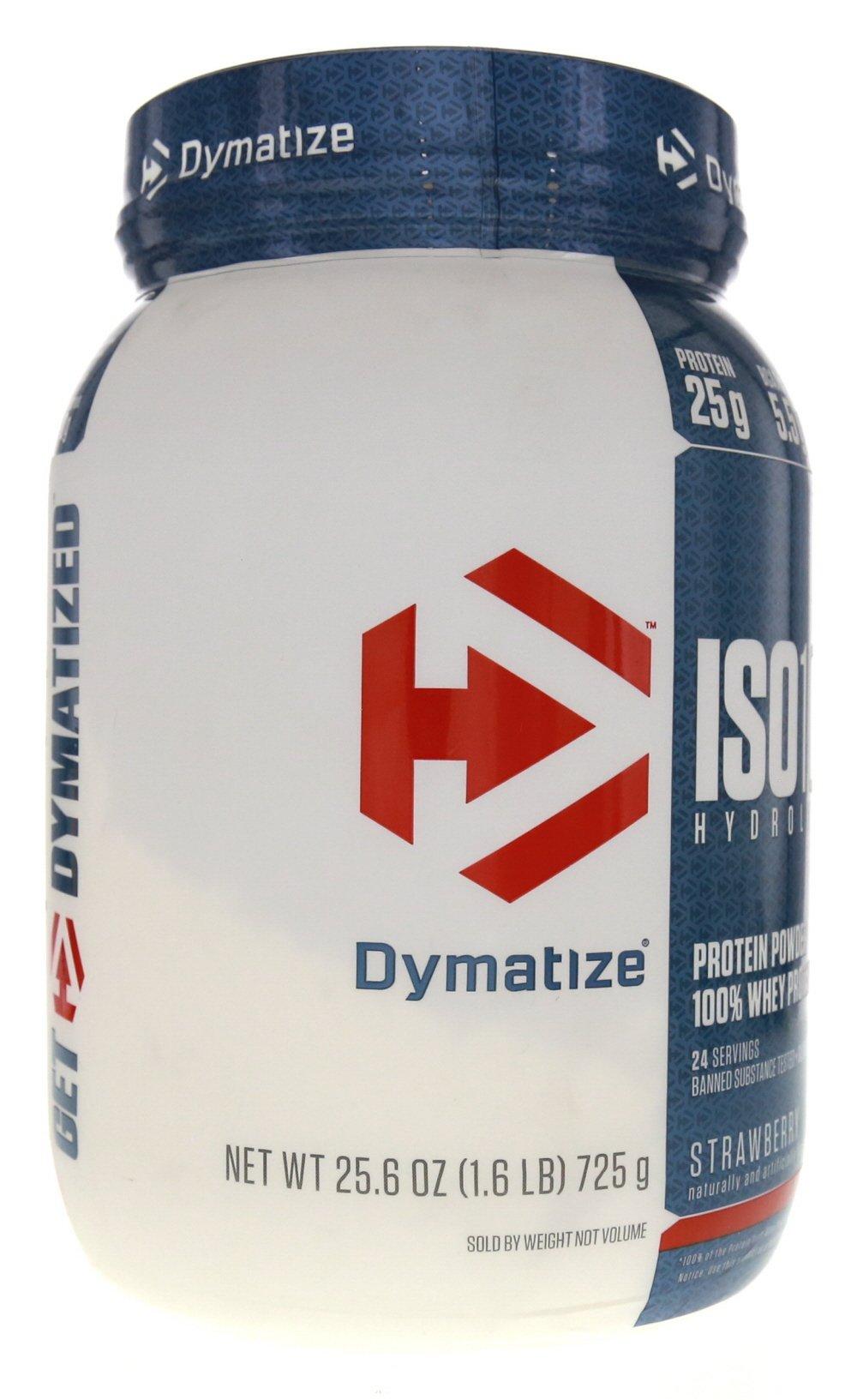 Dymatize Dymatize ISO 100 Whey Protein Powder with Hydrolyzed Whey Isolate, Strawberry, 25.6 Ounce