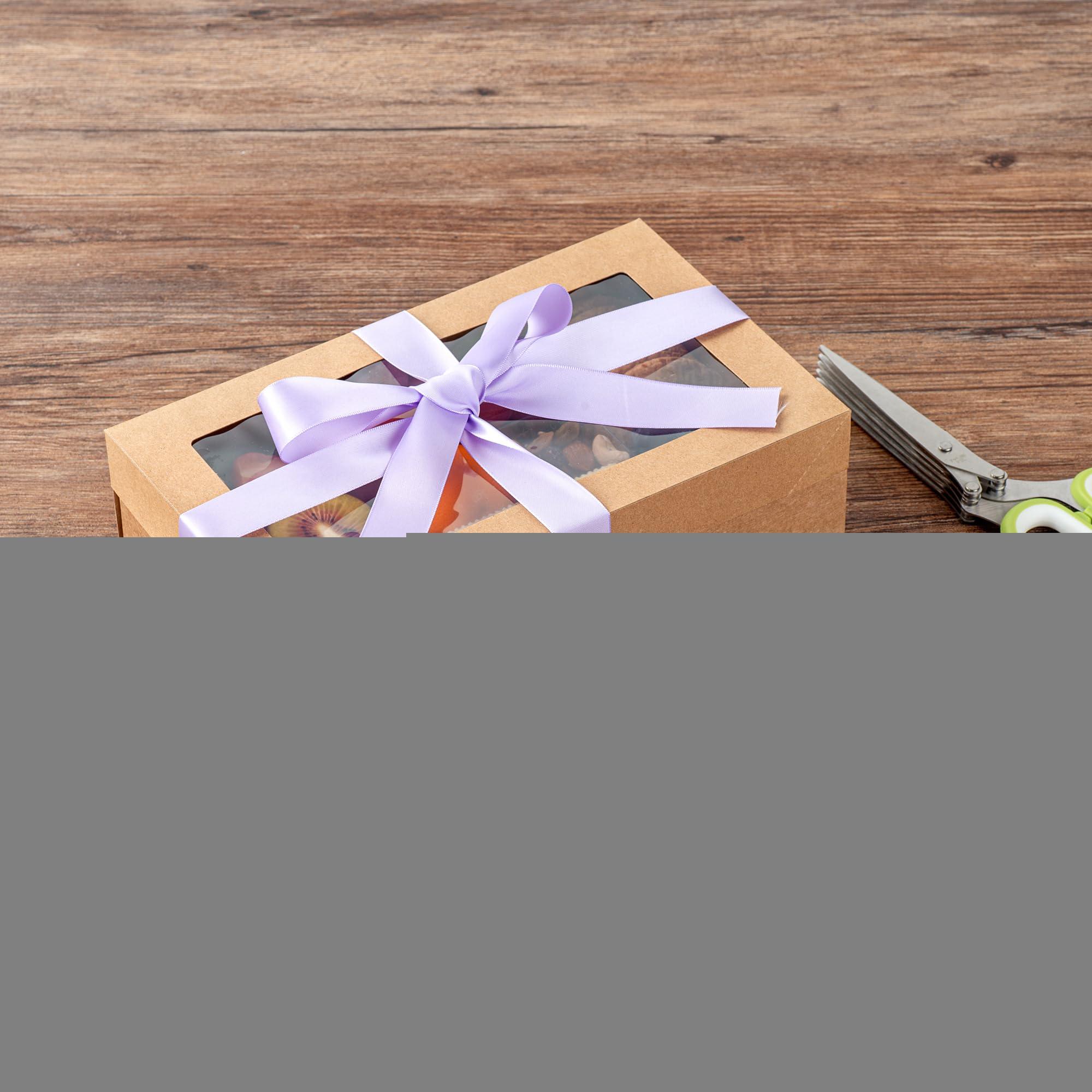 Restaurantware Restaurantware - Gift Tek 10 Yards x 1 Inch Satin Ribbon, 10 Single Faced Fabric Ribbon - Wide, Vibrant, Orchid Purple Polyester Ribbons, Solid Colored, for Gift Wrapping, Crafts, Weddings, Parties