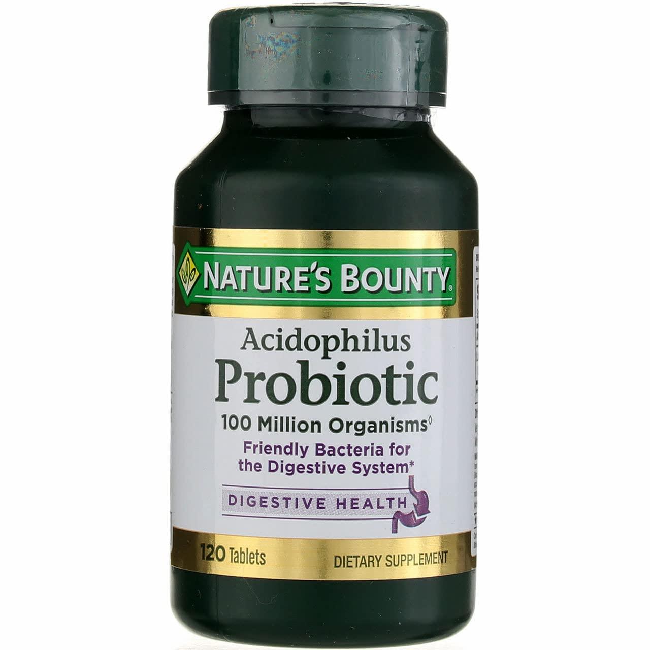 Nature\'s Bounty Nature\'s Bounty Probiotic Acidophilus Tablets, 120 ea (Pack of 12)
