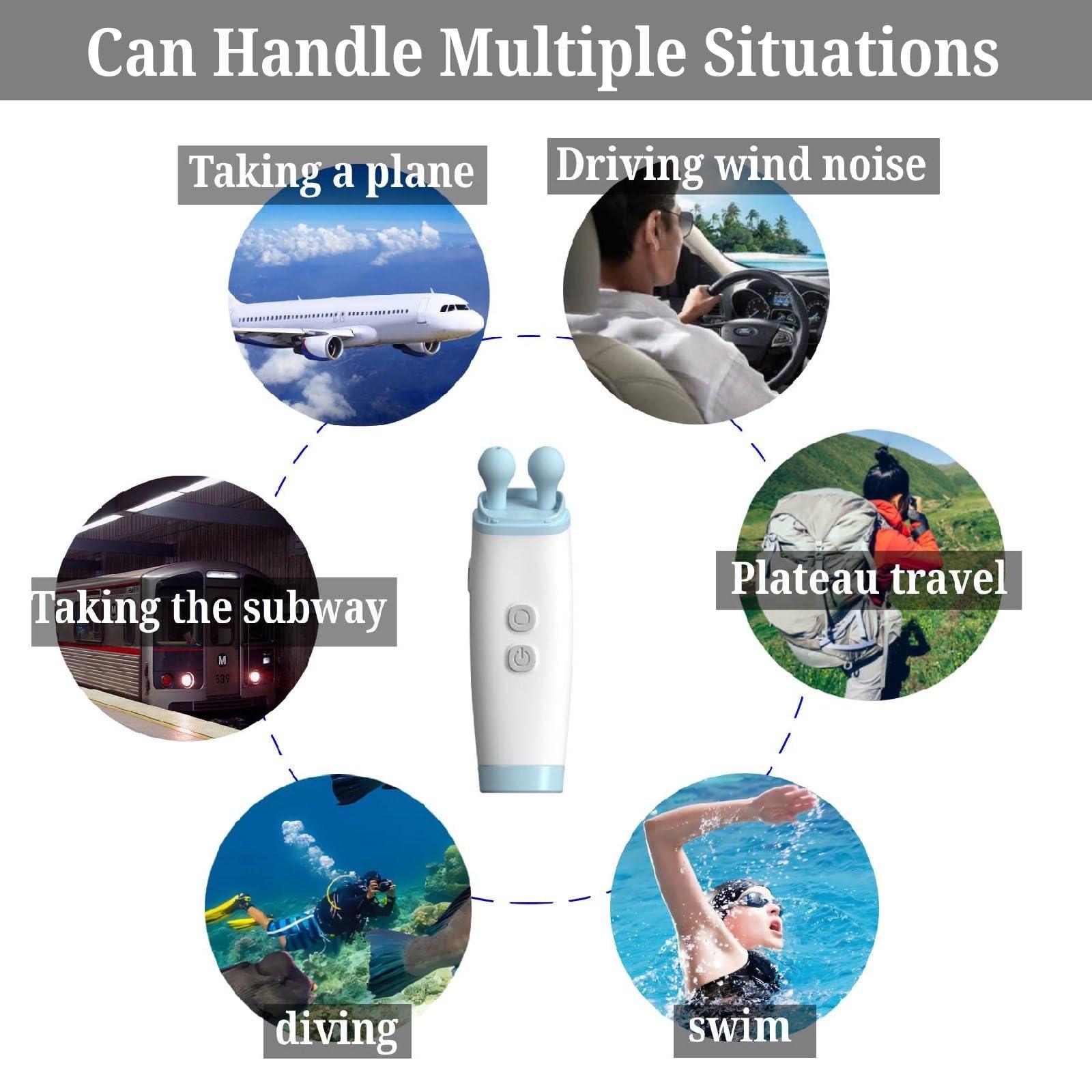 CEPSCS CEPSCS Ear Pressure Relief Device, Balanced Ear Pressure Expander, Tinnitus, Earache, Maintains Ear Pressure Balance to Improve Hearing, Relieve Tinnitus and Ear Pain, White