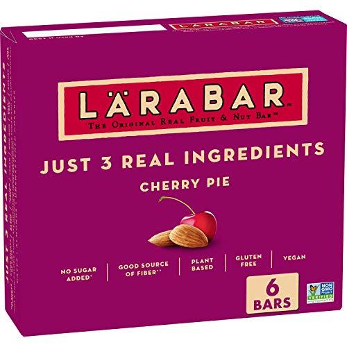 LÄRABAR Larabar Cherry Pie, Gluten Free Vegan Fruit & Nut Bars, 1.7 oz bars, 6 ct