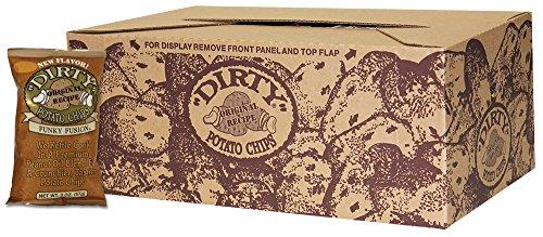 Dirty Potato Chips Dirty Kettle Potato Chips, Funky Fusion, 2 oz. Bag, 25 Count Gluten Free, Skins On, Crunchy Chips, Great for Lunches or Snacking on the Go